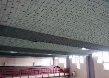 Plasa protectie tavan sala de sport, fir nylon, ochi 100 mm
