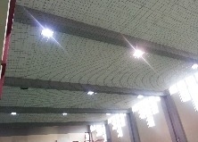 Plasa protectie tavan sala de sport, fir nylon 50 mm